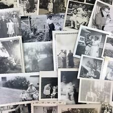 Vintage Black and White Photo Lot of 30 Large Obese Overweight Women Snapshots picture