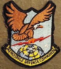 AEROSPACE DEFENSE COMMAND ORIGINAL USAF UNITED STATES AIR FORCE PATCH COLOR VTG picture