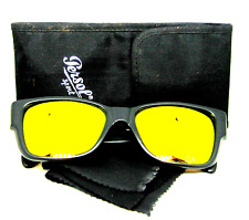 Persol Sport NOS Rare Ratti 40201 Miami Vice Orange lens Matte Black Sunglasses picture