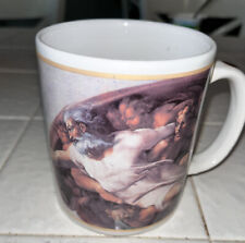 Cafe Arts Henriksen Imports Ceramic Coffee Cup Mug Michelangelo Creation of Adam picture