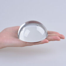Paperweight Magnifier Mirror Crystal Clear Dome Magnifying Glass for Map 80mm picture