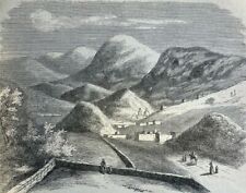 1867 Mines of Santa Eulalia Chihuahua Mexico illustrated picture