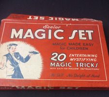 Vintage Senior Magic Set Kids Mystifying Tricks In Original Box Magician picture