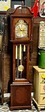 Vintage 1985 Ridgeway Grandfather Clock Mahogany Tempus Fugit - Made in Germany picture
