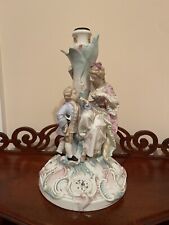 Germany Antique Meissen Hand painted Porcelain Candlestick picture