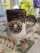 Death Wish Coffee Annual Mug 2021 Deneen Pottery Skull & Crossbones (C2) picture