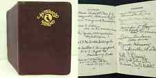 1920s antique TRAVEL DIARY europe MAJESTIC WHITE STAR LINE autographs full text picture