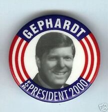 Vintage pinback Dick GEPHARDT for President 2000 pin picture