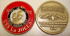 NAVY SUBMARINE USS LA JOLLA SSN-701 MILITARY SUBMARINE FORCE CHALLENGE COIN picture