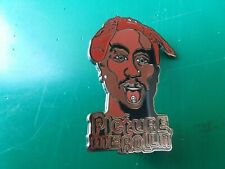 2pac Tupac picture me rolling drug enamel lapel hat pin rolls MDMA ecstasy picture