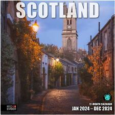 RED EMBER Scotland 2024 Hangable Monthly Wall Standard Size - 12