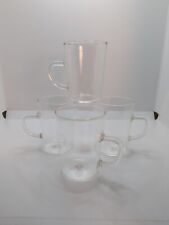 Vintage Set of Feuerfest GDR Saale-Glas Coffee Cups D Handle Small  picture