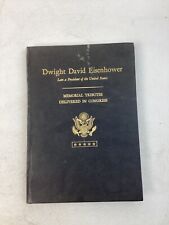 Dwight David Eisenhower Memorial Tributes Delivered In Congress 1970 Hardcover picture