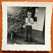 VINTAGE PHOTO Boy Recovering From Measles READ CAPTION Original Snapshot 1953 picture