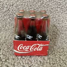 Miniature Carton 6-Pack Of Coca-Cola Glass Bottles- Appx 3” Collectible picture