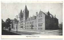 Hartford Connecticut CT High School Carriage 1900s UDB Vintage Postcard picture