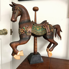 Vintage Carved and hand painted Wooden carousel Horse 18