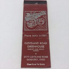 Vintage Matchbook Cleveland Road Greenhouse Sandusky Ohio Advertisement picture