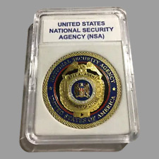 NSA US National Security Agency Special Agent DOD Challenge Coin W/Case NEW picture