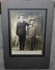 1914 CABINET PHOTO LEHIGH HANDSOME MEN HAND ON CHEST STRANGE ODD POSE GAY INT picture