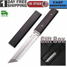 Hunting Knife Fixed Blade Tactical Survival Camping Japanese Katana Steel Blade picture