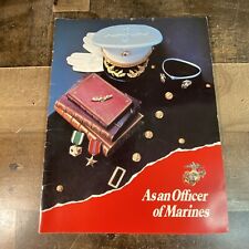 “As An Officer Of Marines” Vintage Book  - Vietnam Era Recruitment Propaganda picture