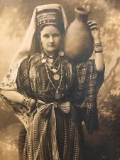 JERUSALEM PALESTINE PHOTO CABINET ARAB HOLY LAND 1908 picture