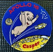 NASA - CASPER GHOST - APOLLO 16 LUNAR SPACE PATCH - 3.5