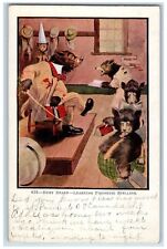 Mapleton MN Postcard Anthropomorphic Busy Bear Learning Phonetic Spelling 1909 picture