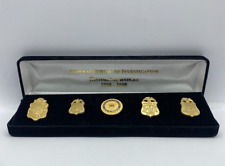Federal Bureau of Investigation (FBI) Historical Badges 5 Label Pin picture