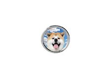 Akita Dog code39 DOME  Magnet Personalise with any name picture