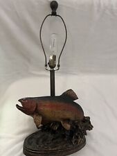 Fly Fishing Rainbow Trout Lamp No Shade picture