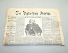 VTG Philadelphia Inquirer September 11, 1861 Civil War Major Benjamin Butler picture