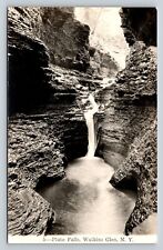 1940s RPPC Pluto Falls WATKINS GLEN NY Nice Landscape Waterfall VINTAGE Postcard picture
