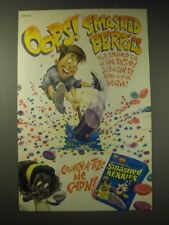 2001 Quaker Cap'N Crunch's Oops Smashed Berries Cereal Advertisement picture