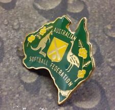 Australian Softball Federation vintage pin badge  picture