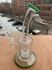 9'' Beautiful and Heavy Glass Water Pipe Bong Bubbler Hookah With Glass Bowl picture