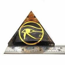 X-LG 70-75MM Orgone Shungite Pyramid With Eye of Horus Clear Crystal Point picture