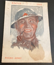 G.B. W.W.1. XMAS 1918 THIRD ARMY (SMALL TEAR. HAS MARKS) SIZE APPROX. 11.8X16CM picture