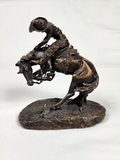 Frederic Remington The Rattlesnake 1988 Bronze Franklin Mint Sculpture picture