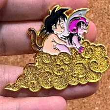 Anime Dragon Ball Son Goku Chichi Somersault Cloud Lapel Pin Metal Badge funny picture