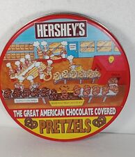 Hershey’s The Great American Chocolate Covered Pretzels Collectible Empty Tin picture