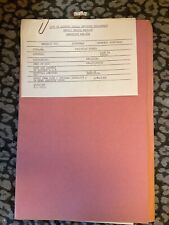 1973 VERY RARE , Full Pack Of Mental Health Admission Forms , Psychiatry picture