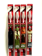4 Colgate Star Wars Character Toothbrush's Darth Vader Anakin Jar Jar Binks Yoda picture