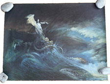 1979 Frank Frazetta Sea Witch Original Poster Print 23.5”X18” Rare #2 picture