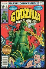 GODZILLA # 1 AUGUST 1977 NEWSSTAND EDITION NICK FURY APPEARANCE 22-586 picture