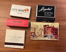 Set Of 5 - Iconic New York Restaurants Locations Matchbooks picture