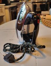 Vintage Working Black & Chrome GE Steam Iron #H2F62 Made In USA SEE Pics  picture