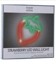 🍓 cute Strawberry LED Neon Sign Wall Light  8in x 7in(See description:) picture