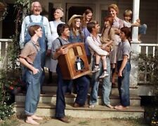 The Waltons full cast on house porch with big radio 8x10 real photo picture